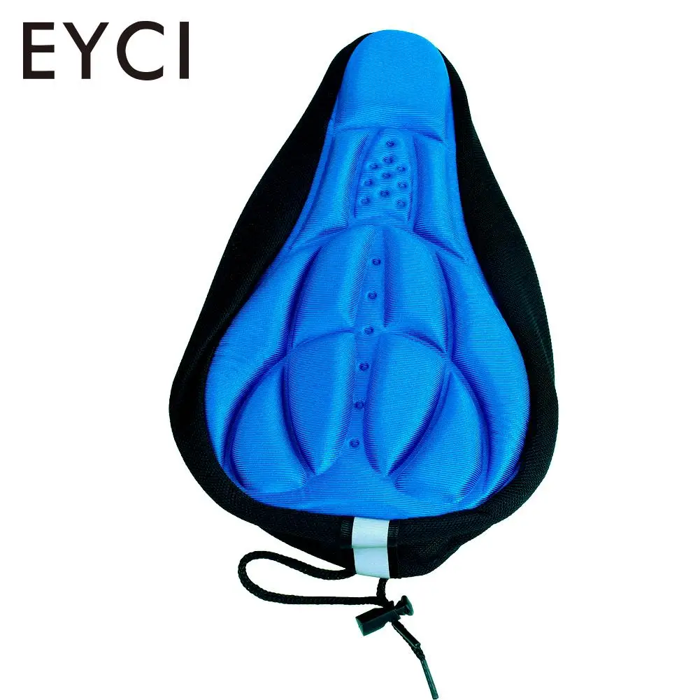 Seat Saddle 3D Pad Soft Gel Cycling Bicycle Cover Cushion Bike Saddle