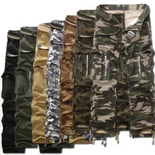 Осенне-зимние высококачественные брюки в стиле милитари мужские брюки со многими карманами хлопковые камуфляжные штаны Тактические армейские брюки Pantalones