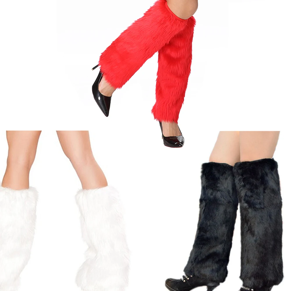 Для женщин Рождество теплые плюшевые гетры ботильоны манжета для ноги крышка носки для девочек косплэй костюм интимные аксессуары