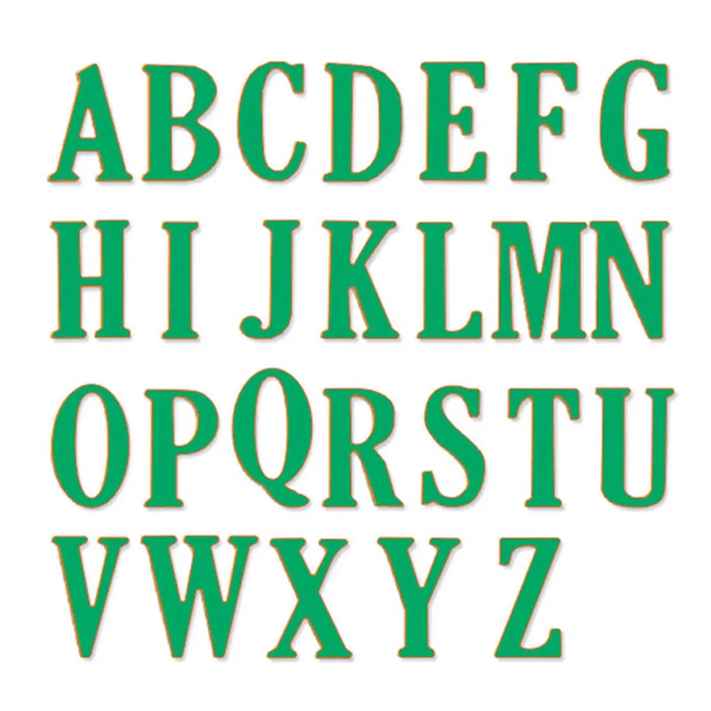 

26pcs DIY Embossing Cutting Dies Tool Mould Set Alphabet Letters Shape For Scrapbooking Photo Album GQ999