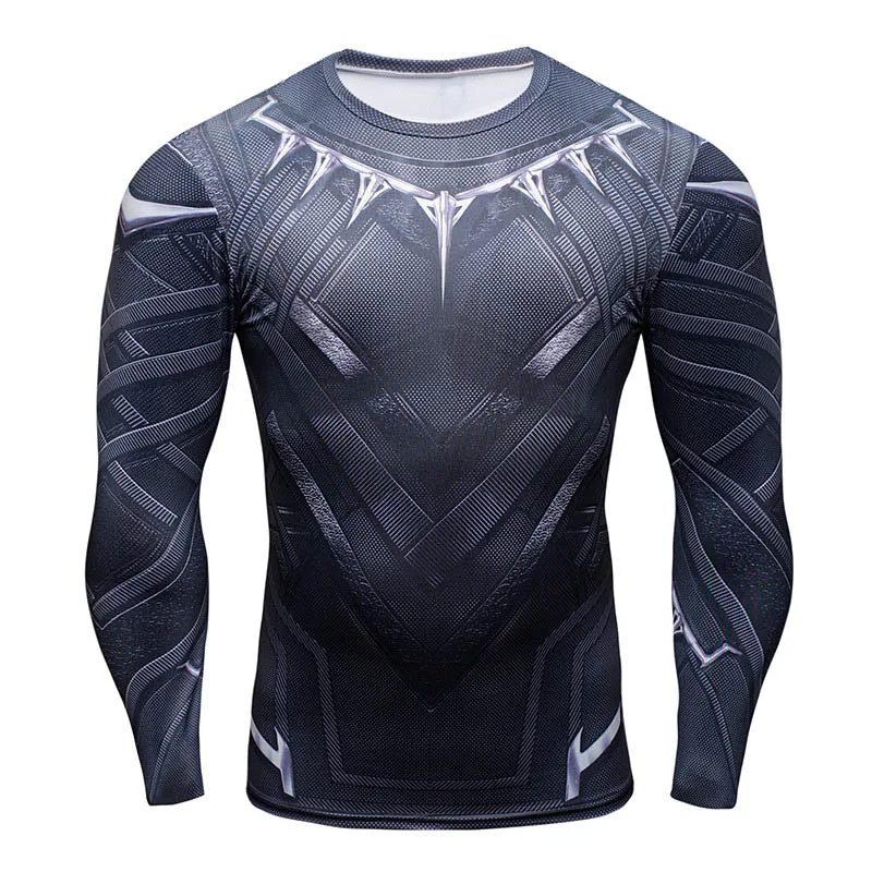 Компрессионная рубашка Бэтмен против Супермена с 3D принтом Футболки мужские реглан с длинным рукавом Косплей Костюм Одежда Мужской Топ для фитнеса - Цвет: 003