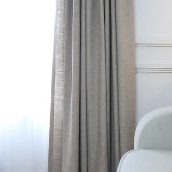 

Chicity Home Decor Linen Curtains For Living room Japanese Style Solid curtain for bedroom and kitchen Window Customized