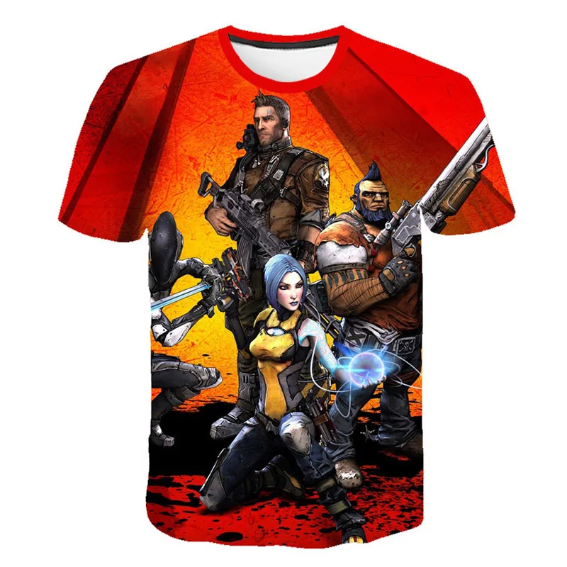 

Summer Fashion Casual New Game Borderlands 3 T-Shirts Newest 3D Print Popular Game Borderlands 3 T-Shirt Men Women Tops Hipster