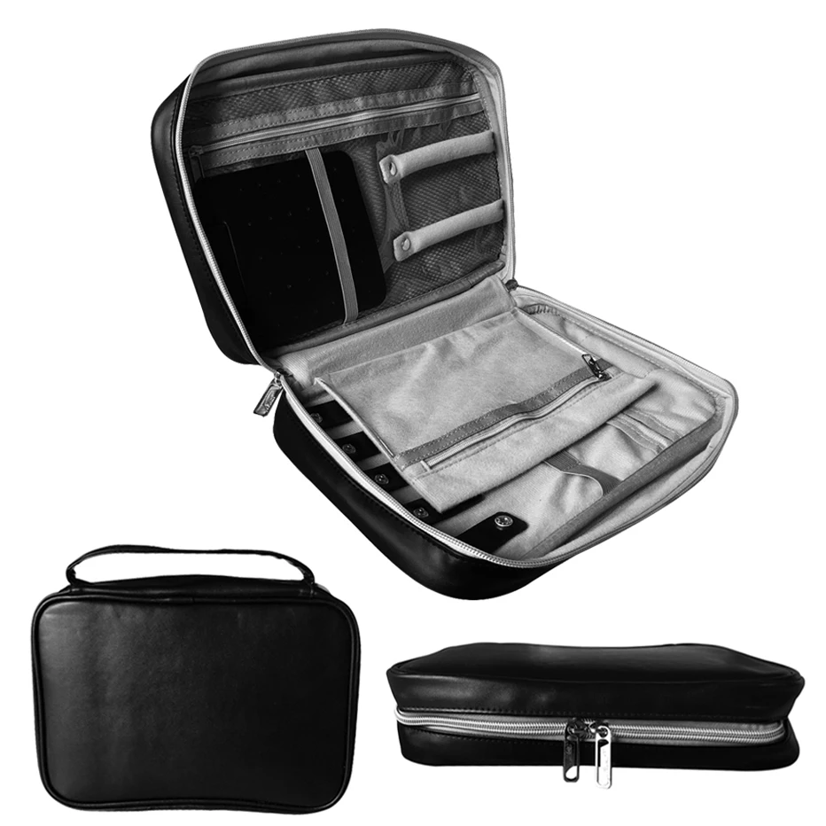 

Basedidea Portable Jewelry Organizer Bag PU Leather Jewelry Storage Case For Necklace Earrings Rings Bracelet Travel Bag