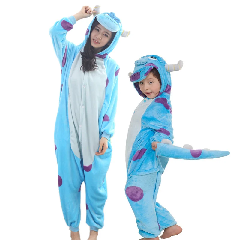 24 NEW Family Matching Pyjamas Мама с детьми мультфильм Pegasus Unicorn Stitch Пижамы Onesies Симпатичные с капюшоном соответствующие семейные наряды для мамы и дочки семейная одежда