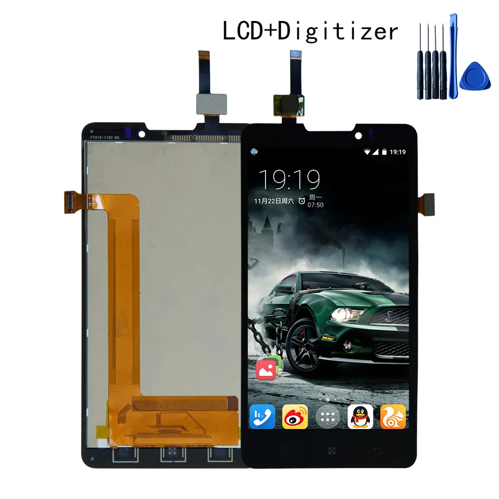 

High Quality 5.0" LCD Display For Lenovo p780 LCD Display Touch Screen Digitizer Assembly Free shipping