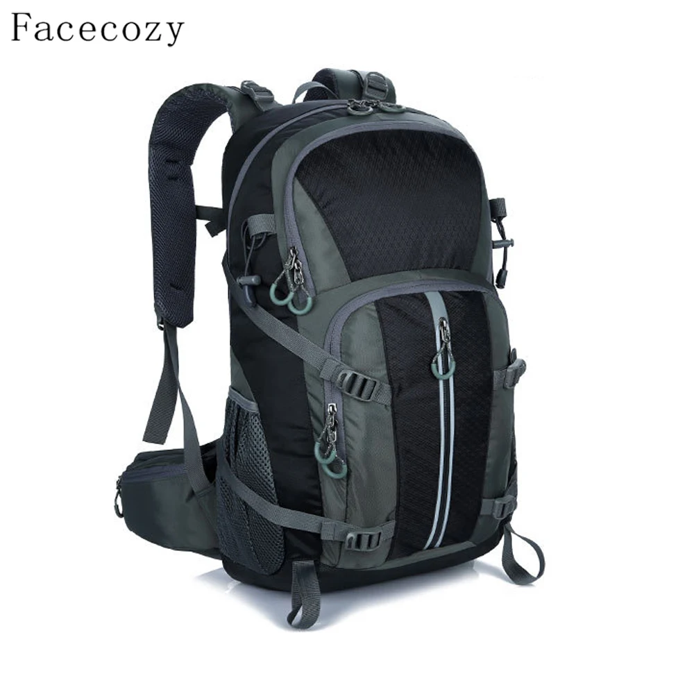Facecozy Mochila Deportiva Profesional Hombres Mujeres 40L Mochila Unisex De Capacidad Grande Mochila De Nailon Impermeable Ultralight Transpirable Mochila Senderismo Viaje Acampada Pesca Trekking - 2