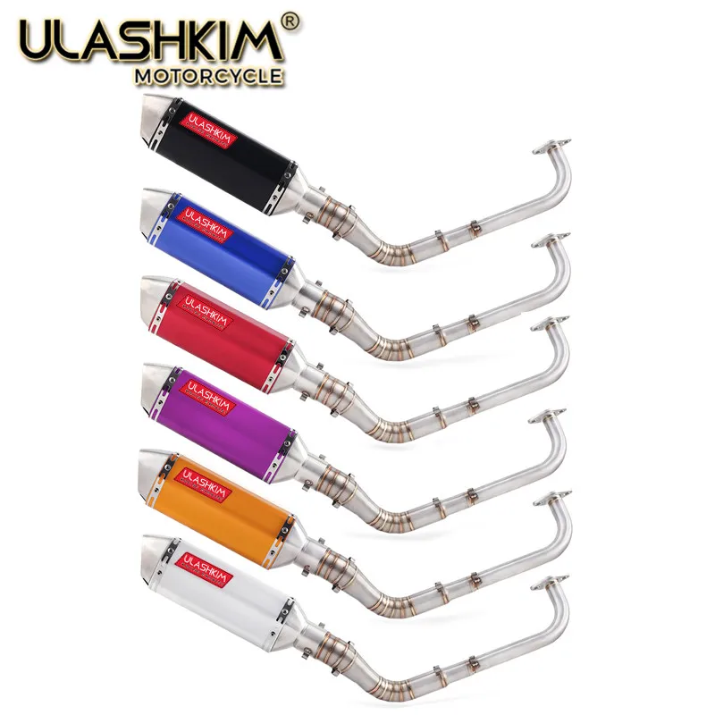 

Modified Front Middle Link Pipe Scooter Exhaust Muffler Escape Full System Slip On For yamaha NMAX155 NMAX 155 2015-2017