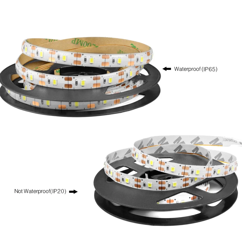 Светодиодная лента с питанием от USB, 5 В, водонепроницаемая, с регулируемой яркостью, 1 м, 2 м, 3 м, 4 м, 5 м, Светодиодная лента лампа, ТВ, ПК, подсветка с регулировкой яркости, диммер