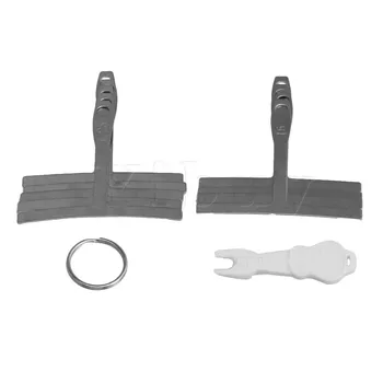 

Yibuy 9xSilver Stainless Steel Guitar Understring Radius Gauge Luthier Tools