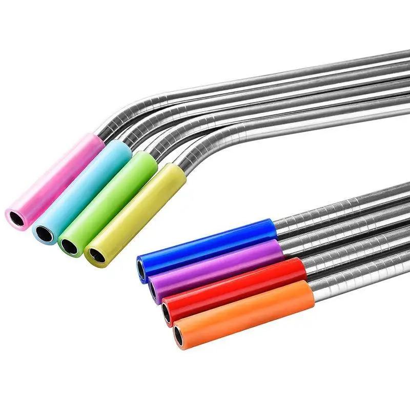 

Anti tooth collision Stainless steel straws Silicone sleeve 4cm Inner diameter 6mm Silicone sleeve LX6869