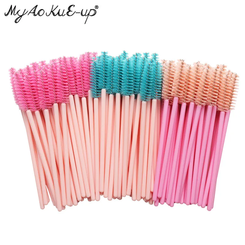 

1000pcs New Eyelashes Brushes Soft Head For Eyelashes Eyebrow Applicator Mascara Wand Microbrush brushes Makeup Brushes