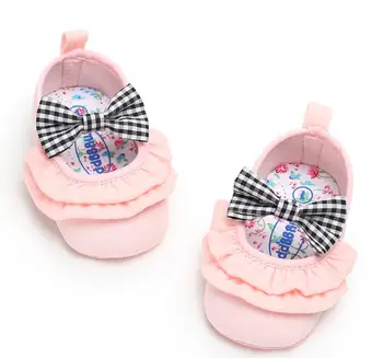 

Newborn Baby Shoes Crib Bebe Girls Princess First Walkers Mary Jane Big Bow Ballet Style Kids Moccasins Prewalkers