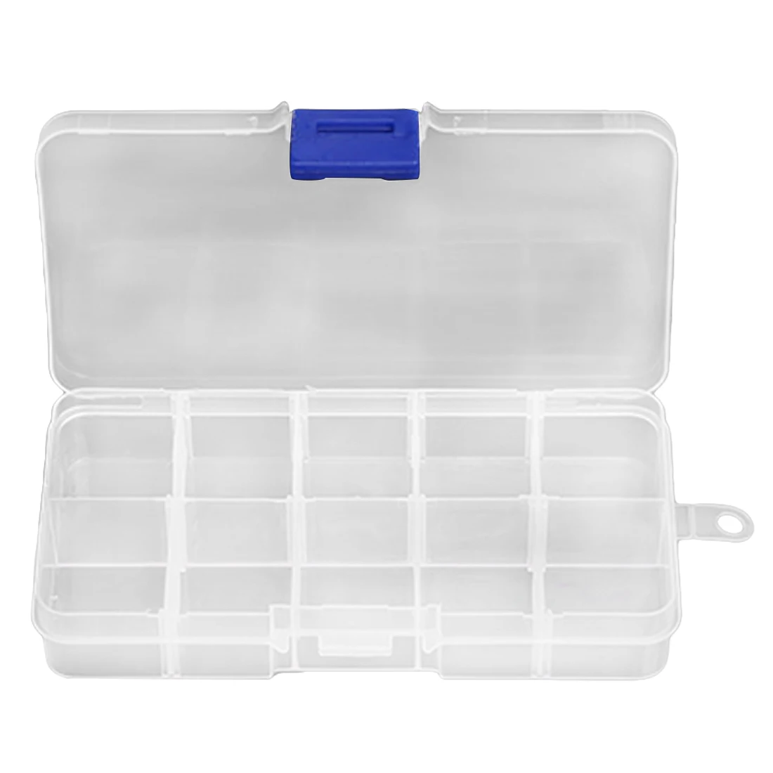 

NEW 10 Compartments Storage Case Box Transparent Fishing Lure Square Fishhook Box Spoon Hook Bait Tackle Box Fish Accessory Box