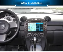 1024*600 Quad Core Android 4.4.4 Fit MAZDA 2,Mazda2 Jinxiang,DE,Third generation 2007- Car DVD Player Navigation GPS Radio DVD