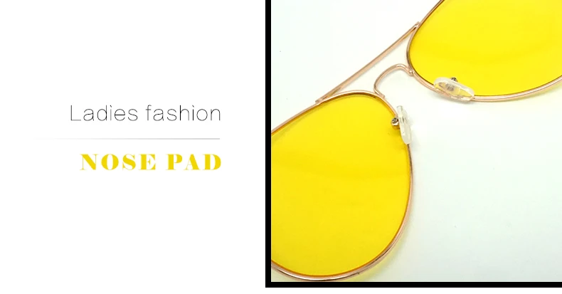 MINIMUM Clear Pink Sunglasses Women Men Ocean Transparent Sun Glasses Candy Color Eyewear Pilot Toad Yellow Lens Glasses Anti-UV1 (11)