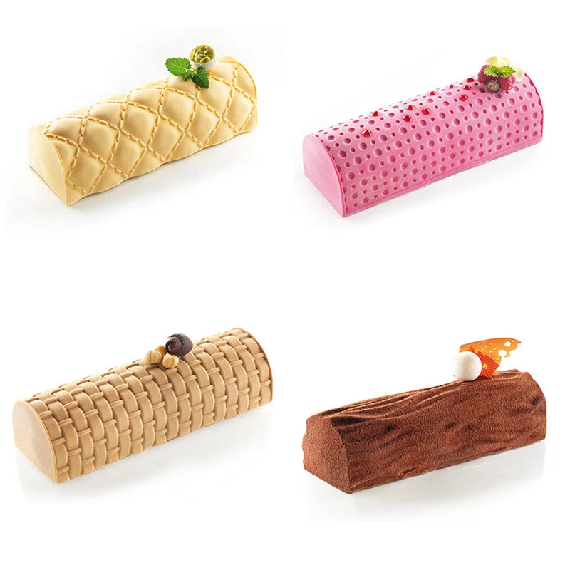 Mousse Cake Silicone Mold Corrugated Chocolate Chiffon SpongeDesserts Pastry Baking Mould | Дом и сад