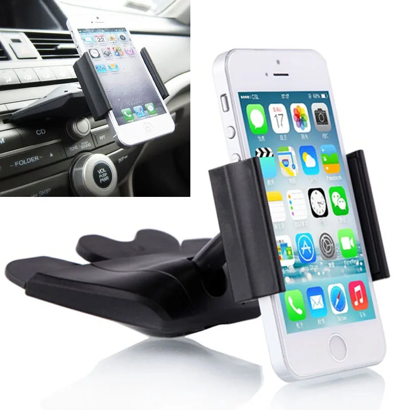 Car CD Player Slot Mount Cradle GPS Phone Holder Stands For BlackBerry Motion,For Galaxy C7