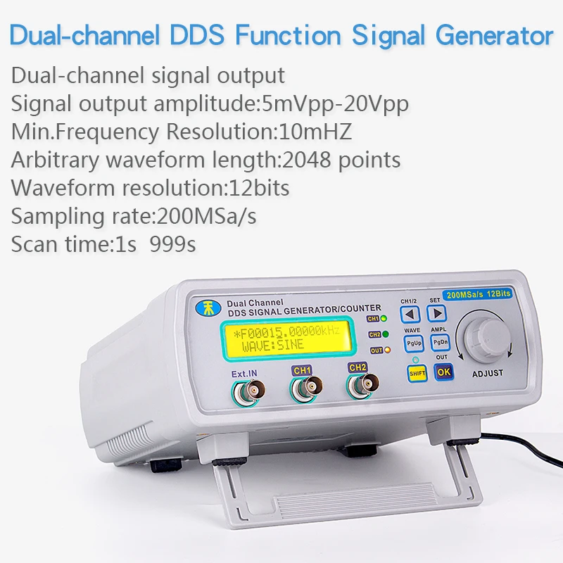 MHS 5200A DDS двухканальный генератор сигналов функция произвольной формы частоты