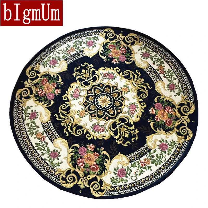 BIgmUm круглый коврик для чистки ковров, для дома, гостиной, Декор, мягкие дверные коврики, вышитые, спальни, коврики для пола, противоскользящие ковры
