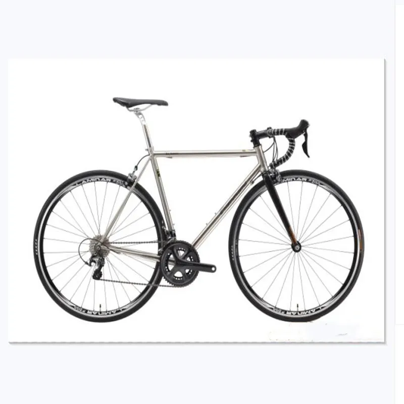 Perfect TSUNAMI Road Bicycle Frame chromium-molybdenum steel Frame +full carbon fork or steel Fork bike frame 43/47/50/53 CM 7