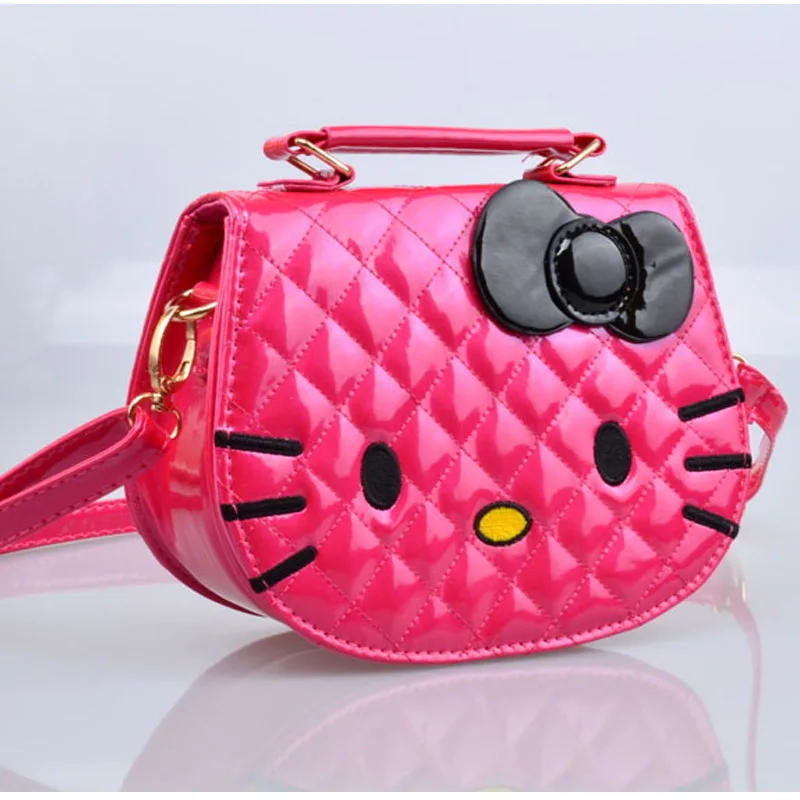 2016 Cute Hello Kitty Kids Small Shoulder Bag High Quality PU Cat