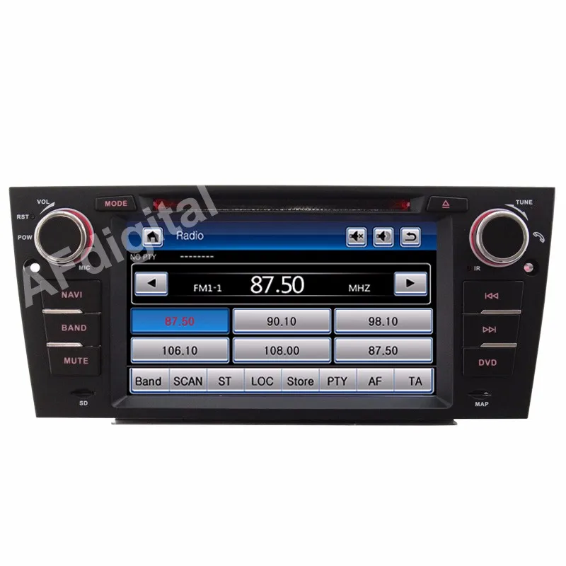 Excellent New 7 Inch Car DVD Player For BMW/E90/E91/E92/E93/318/320/325 Canbus Capacitive Screen Radio GPS Bluetooth 1080P 3G USB Ipod Map 24