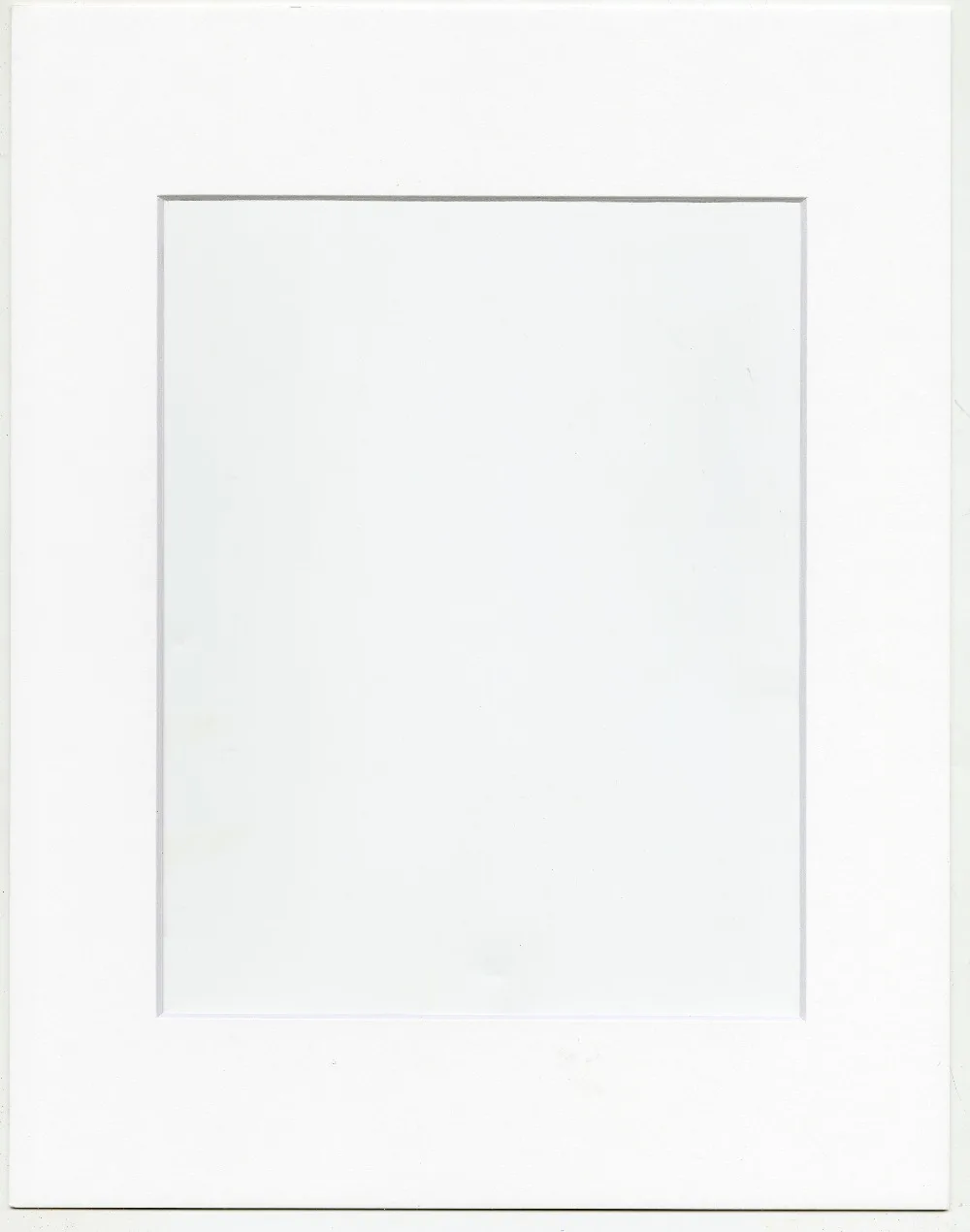 Pack of 12 White Precut Mats 5x7