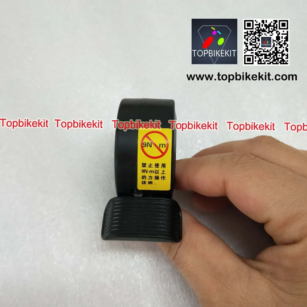 Wuxing 130X Thumb throttle with 3Pins Waterproof Connector for Electric Bike (7)