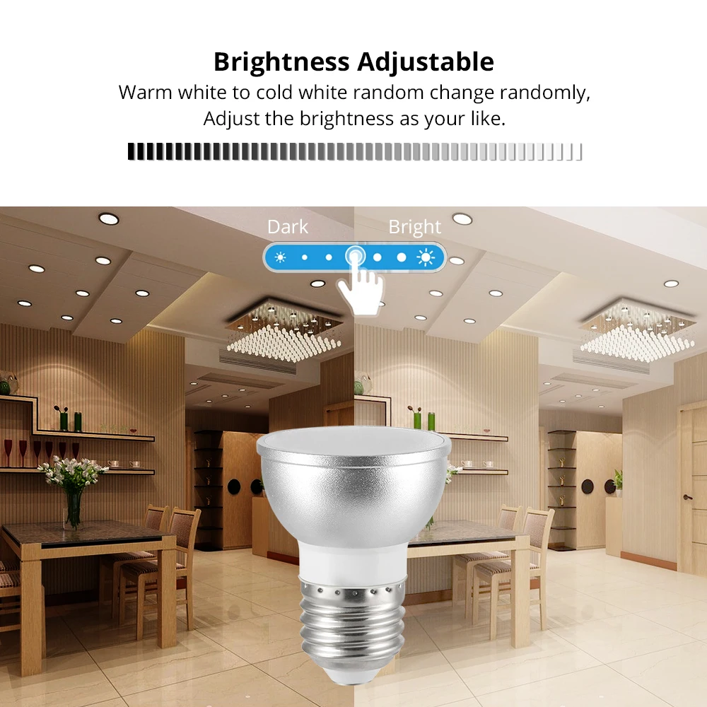 E26 E27 светодиодная Wi-Fi лампочка Alexa Google Home Assistant IFTTT Tuya умная жизнь приложение дистанционное управление RGB лампа с диммером