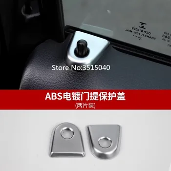 

For Mercedes Benz Vito 2017 2PCS Silver ABS Chrome Car Interior Door Lock Pin Pins knob Frame Cover Trim Car Styling Accessories