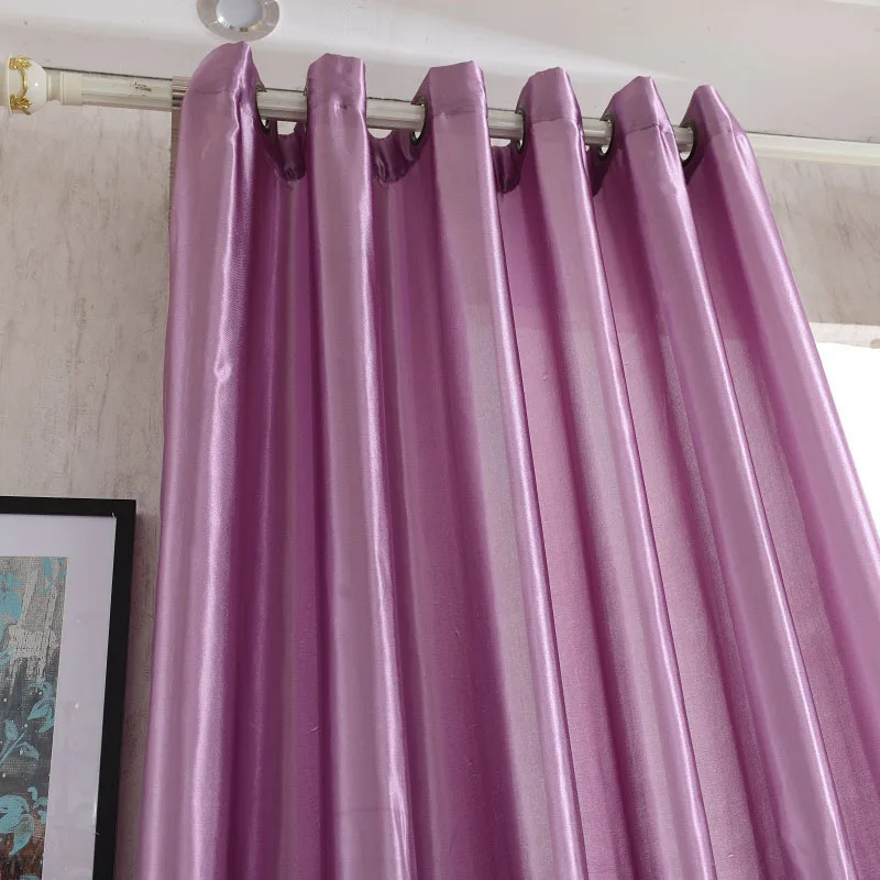 

Fashion Window Shade Blackout Polyester Curtains living Room Bedroom Sheer Solid Curtains