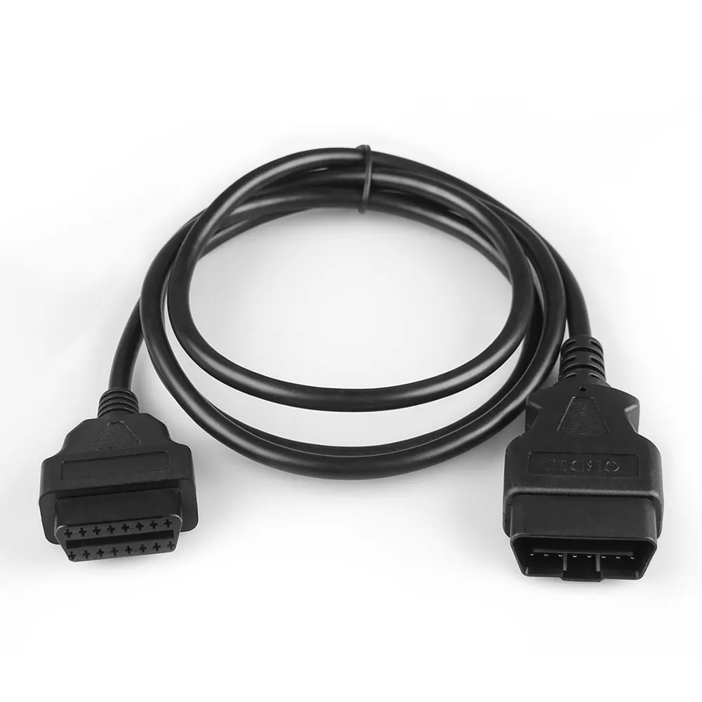 Диагностический инструмент OBD2 Удлинительный кабель 16 штырьковый штырь разъем