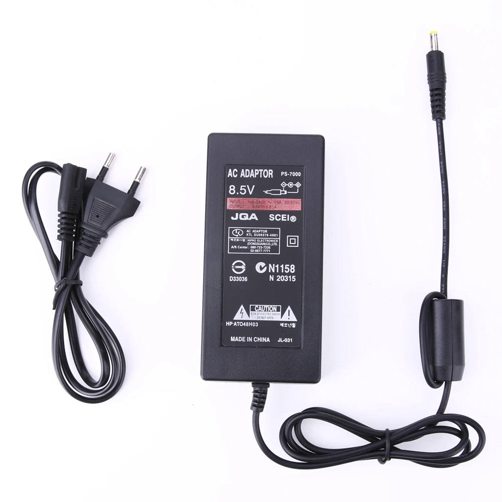 

EU Plug AC 100~240V to DC 8.5V 5.6A Power Adapter With 100cm Cable Length for Sony For Playstation 2 For PS2 70000 L3FE