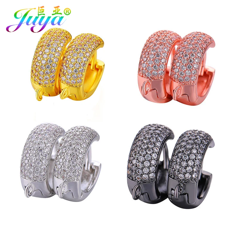 

Juya DIY Earrings Making Material Fastening Hoop Earring Hooks & Clasps Accessories For Women Fashion Earrings Jewelry Handmade