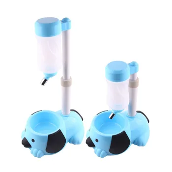 

1 Pcs Pet Feeder Automatic Drinking for Dog Cat 450ml Adjustable Height Feeder Station HFing
