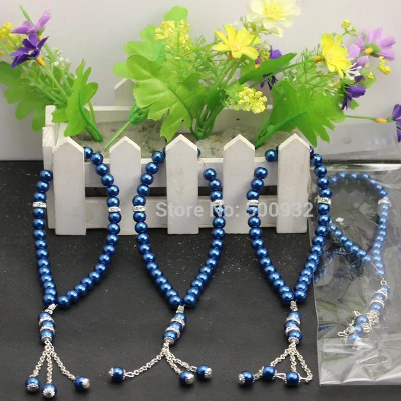 10 шт./лот 8 мм пластиковыми шариками темно-синие Молитва бисера для Горячая распродажа