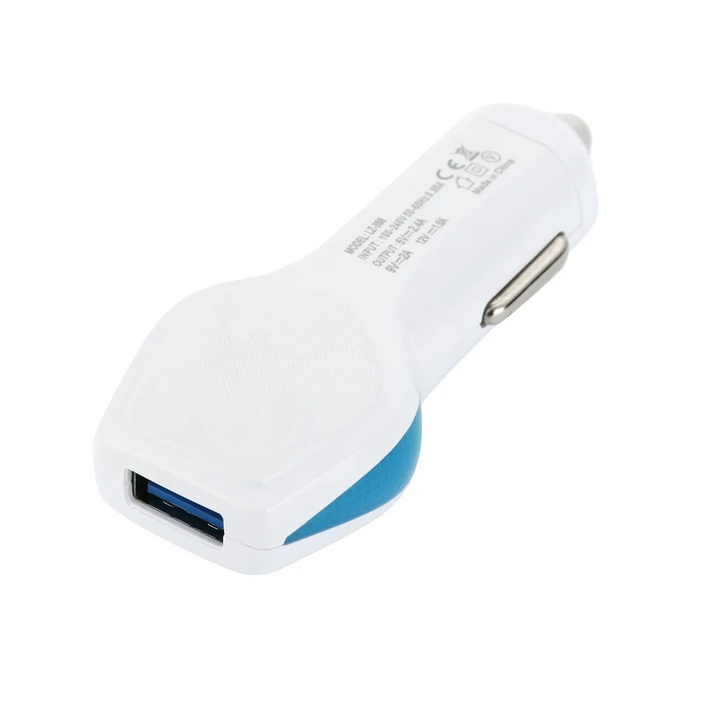 Мини-размер и красивый дизайн 5 в 2.4A автомобильное мини-USB Автомобильное зарядное устройство быстрый адаптивный зарядный адаптер для смартфона для iPod
