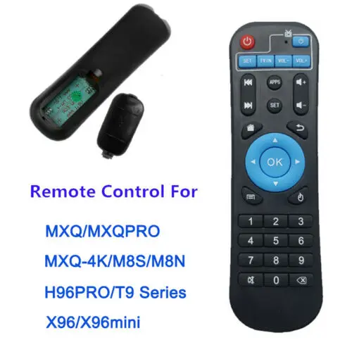 

Replacement Remote Control For MXQ/MXQPRO,MXQ-4K/M8S/M8N,H96PRO/T9 Series,X96/X96mini Android Smart TV Box Remote Control 3B26