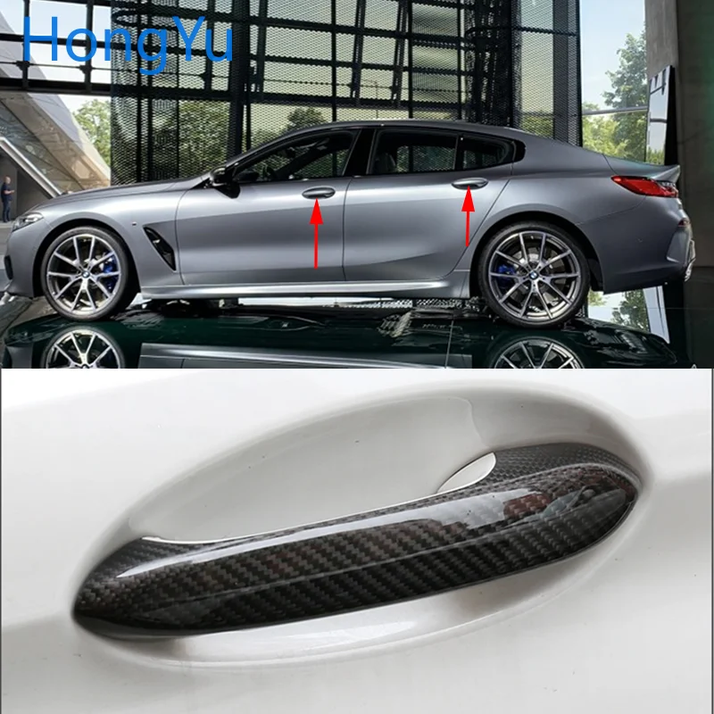 Накладки на дверную ручку для BMW из углеродного волокна 8 серии G14 G15 G16 M850i 840i 2018 2019