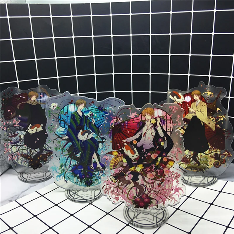 

Anime Natsume Yuujinchou Acrylic Model Action Figure Decoration Spring Summer Autumn Winter Theme Pendant fan Charm Jewelry Gift