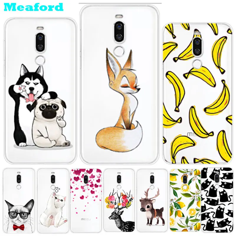 

Silicone Case on For Meizu X8 Case Cover TPU Soft Transparent Print Phone Cases For Funda Meizu X8 X 8 MeizuX8 Case 6.2" Capa