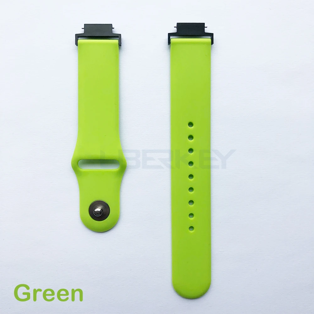 Зеленый Силиконовый ремешок для Xiaomi Huami Amazfit Verge, ремешок для часов, мягкий силиконовый ремешок для часов, сменный ремешок, браслет, ремни, спортивный ремень - Цвет: Зеленый