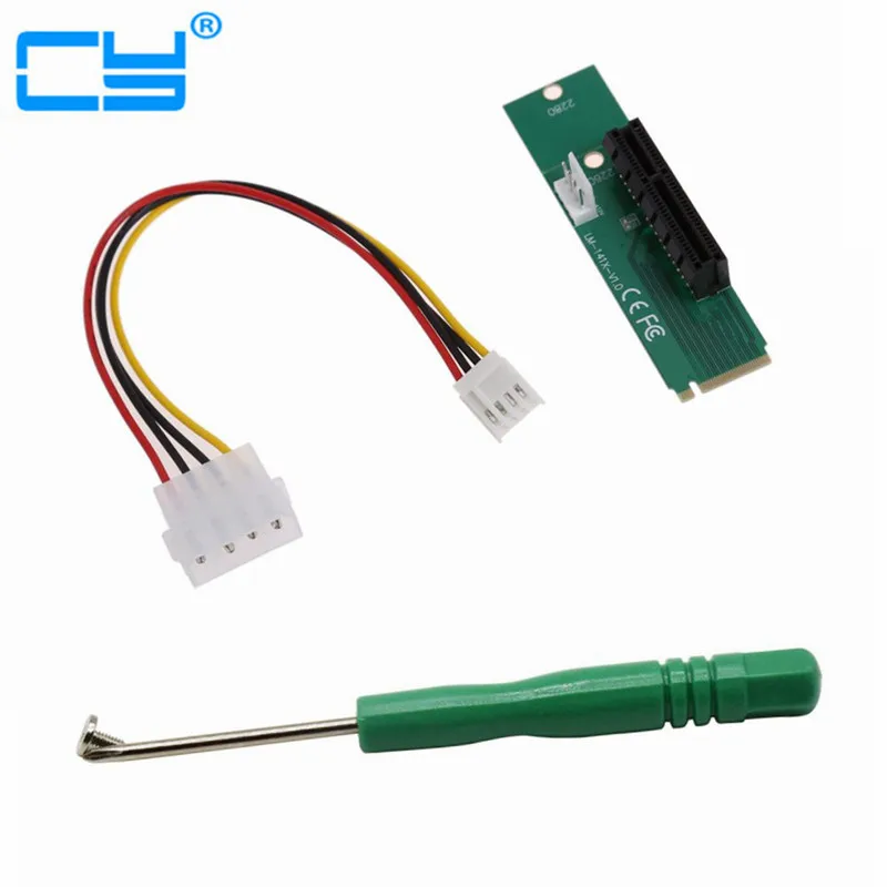 M2 to PCI e 4x Slot Card Adapter NGFF (M.2) M Key Male to PCI Express