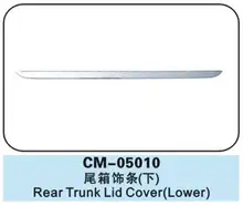 1pcs Abs Chrome 1pc Per Set Car Rear Trunk Molding Lid Cover Trim FOR Toyota CAMRY 2002-2006 XV30 Car trunk trim mat rear trunk lid cover trim for peugeot 3008 08 2010 2016 cross top polyurethane
