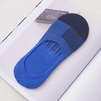 

Man Business Affairs Summer Boat Socks slippers Male Socks Cotton Silica Gel Non-slip Shallow Mouth Invisible Socks F0260