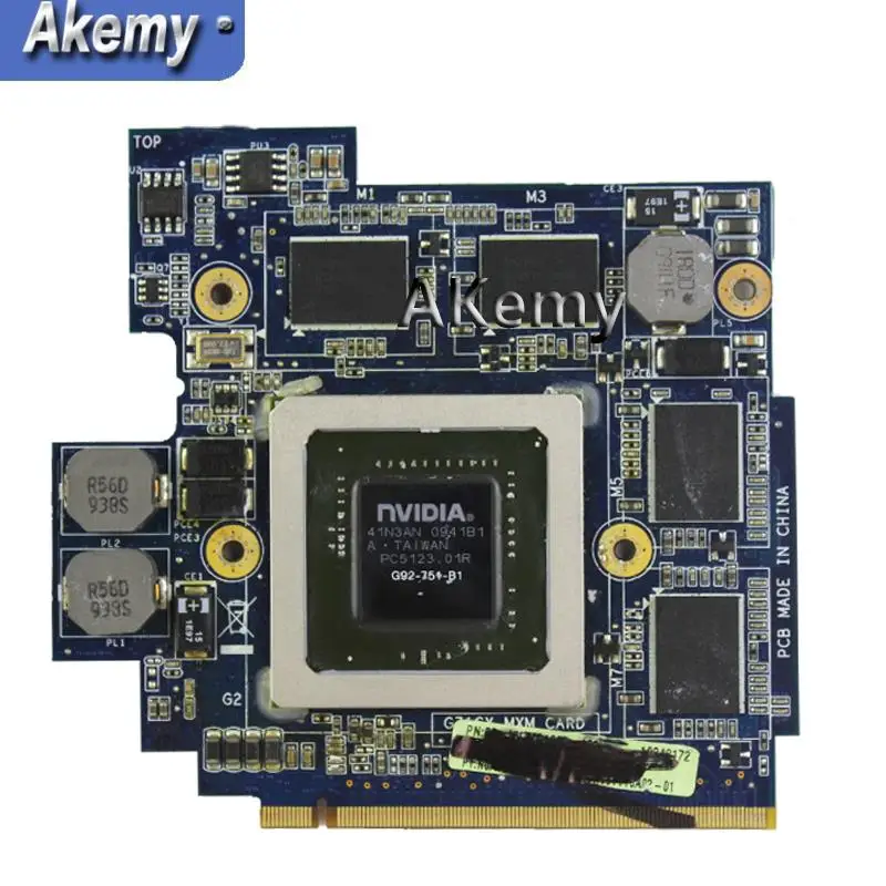 AKemy 60-NVZVG1000-A02 GTX 260 M GTX260M G92-751-B1 DDR3 1 Гб цифровая видео VGA для Asus G71G G71GX G72GX G51VX G61GX