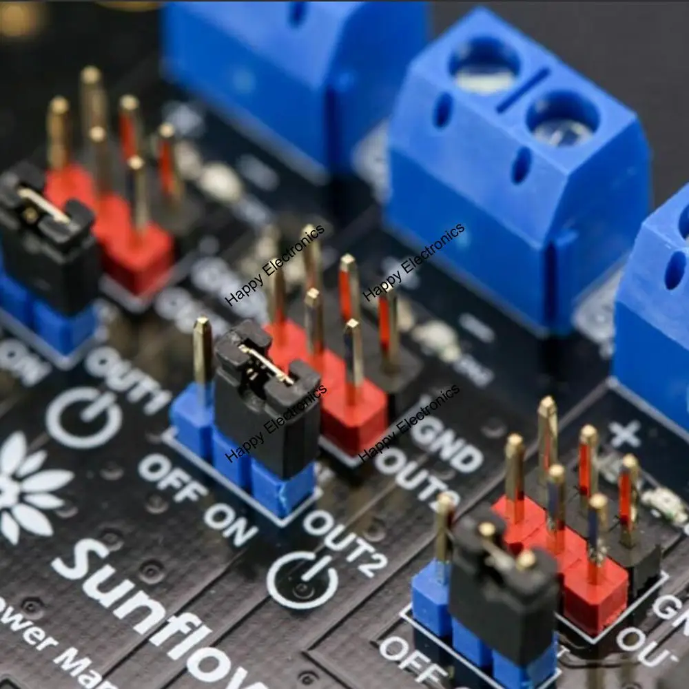 DFRobot Sunflower high efficiency Solar Power Manager 9V 12V 18V LTC3652 Chip с MPPT для Интернета вещей