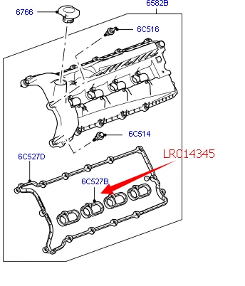 2 pares de RH & LH tubo sello para LR3/4 Range Rover Sport 05-09/10-13 sello de tubo de transmisión y transmisión LR011220 LR014345