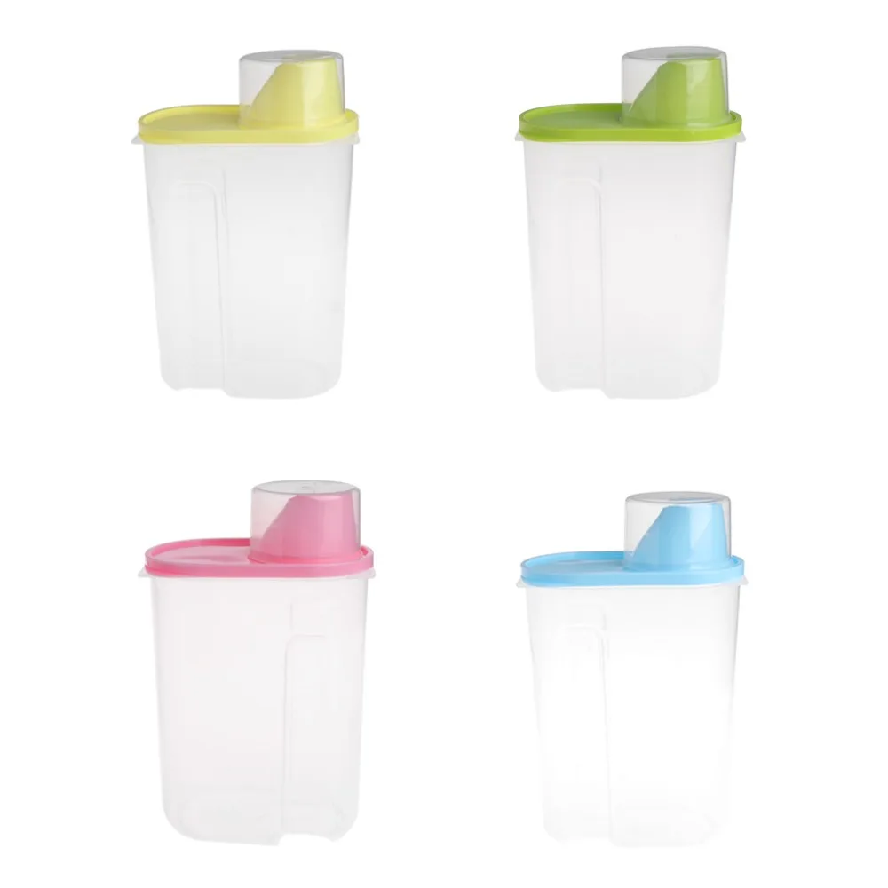 Plastic Pet Puppy Dog Food Storage Container Dry Food Dispenser Feeder